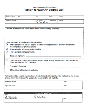 Picture of Exit Form